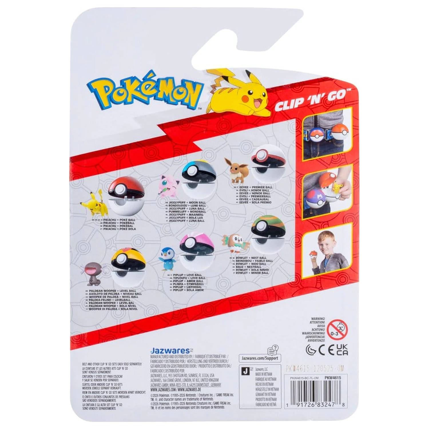 Pokémon Clip 'N' Go Eevee & Premier Ball fotografija izdelka