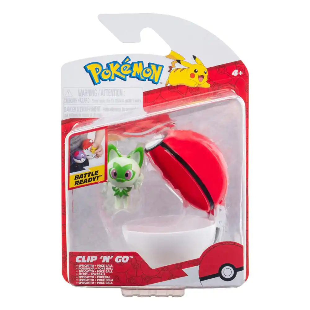 Pokémon Clip'n'Go Poké Kroglice Sprigatito s Poké kroglo fotografija izdelka