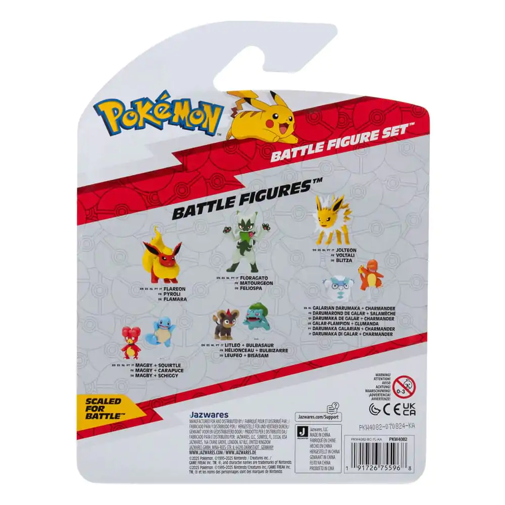 Pokémon First Partner Bojni figurice, komplet 3 paketi figuric Magby, Pikachu & Gastly fotografija izdelka
