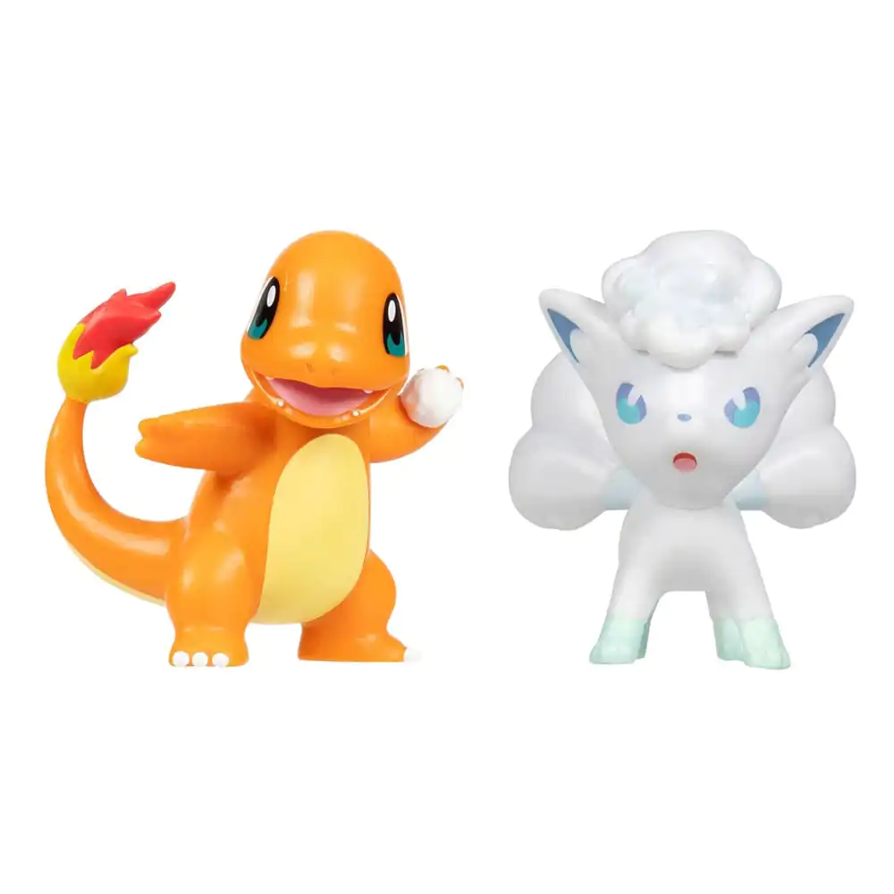 Pokémon First Partner Battle Figure Set Figure 2-Pack Holiday Charmander #2 & Alolan Vulpix - Set figuric za bitko, 2-Pack fotografija izdelka