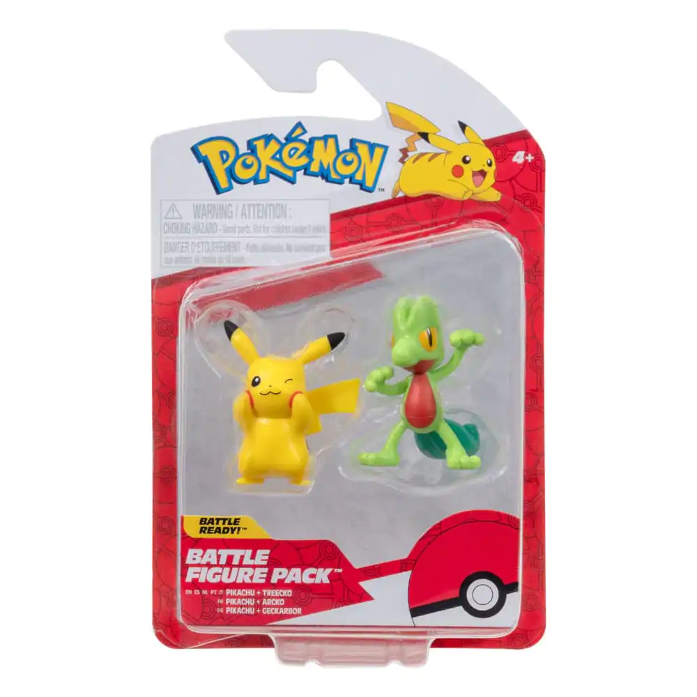 Pokémon First Partner Battle Figure Set Figure 2-Pack Treecko & Pikachu #8 - Set figuric za bitke prvih partnerjev, 2-Pack  fotografija izdelka