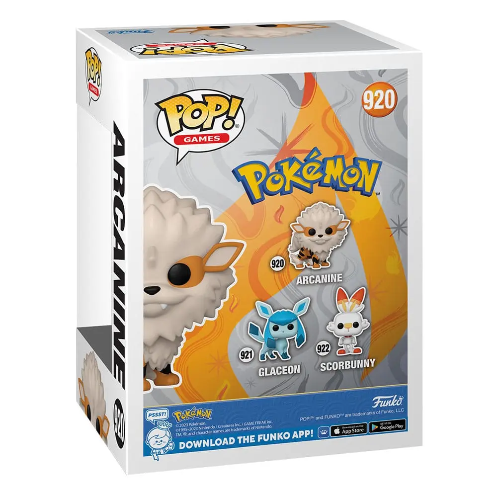 Pokemon POP! Games Vinilna figura Arcanine (EMEA) 9 cm fotografija izdelka