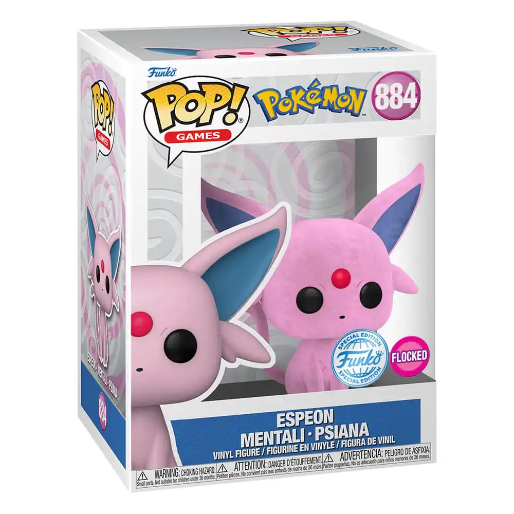Pokemon Funko POP! Games Vinilna Figura Flocked Espeon 9 cm fotografija izdelka