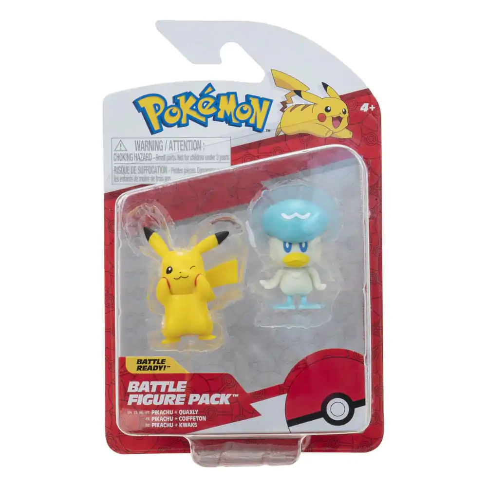 Pokémon Gen IX Bojna figura paket Mini figura 2-pakiranje Pikachu & Quaxly 5 cm fotografija izdelka