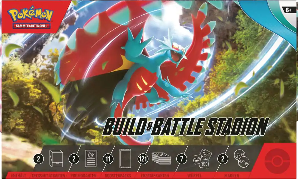 Pokémon KP04 Karmesin&Purpur Miraidon EX Build & Battle Stadion *Nemška verzija* fotografija izdelka