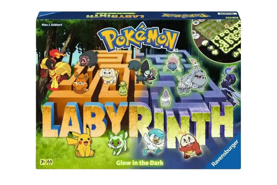 Pokémon družabna igra Labyrinth, ki sveti v temi fotografija izdelka