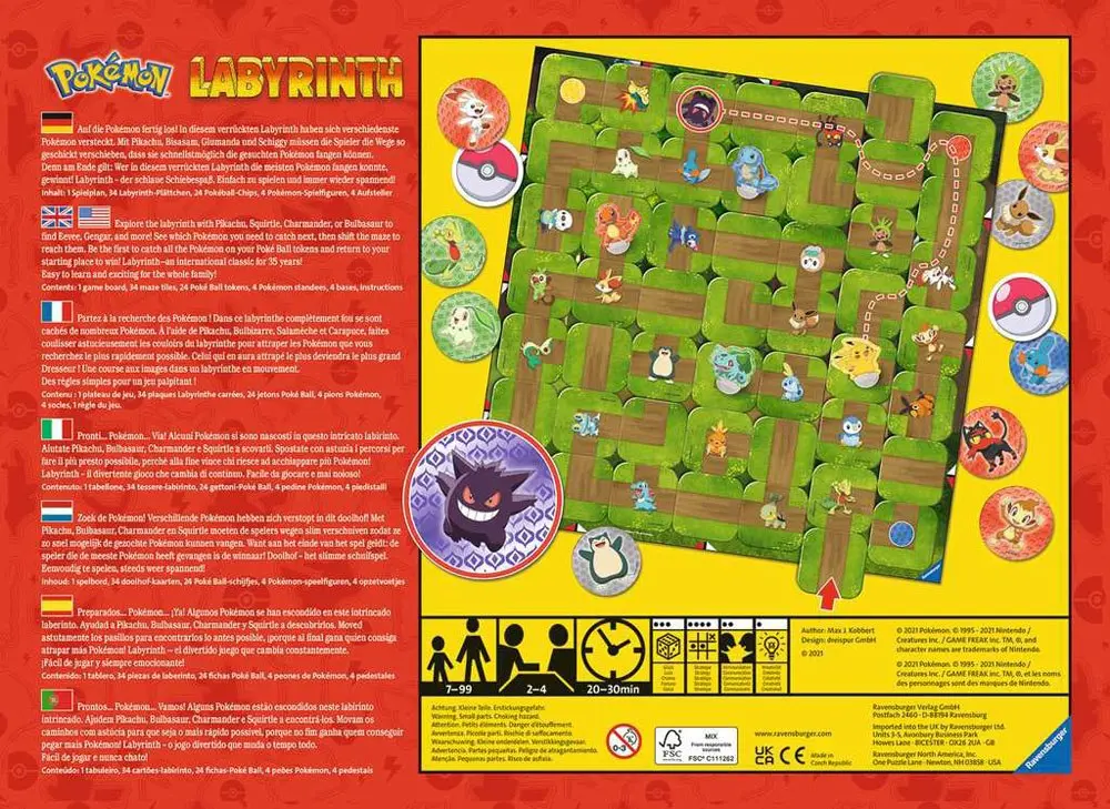 Pokémon družabna igra Labyrinth fotografija izdelka