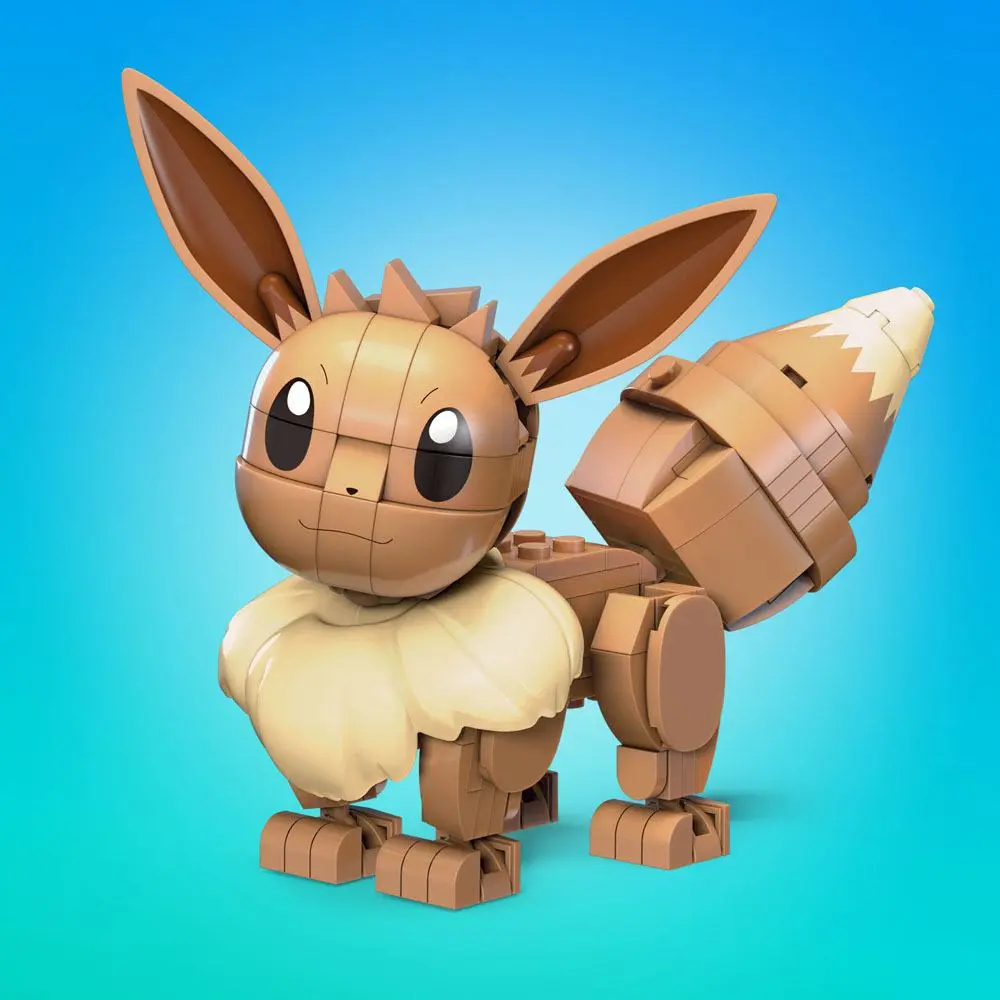 Pokémon Mega Construx gradbeni set Sestavi & Pokaži Eevee 13 cm fotografija izdelka