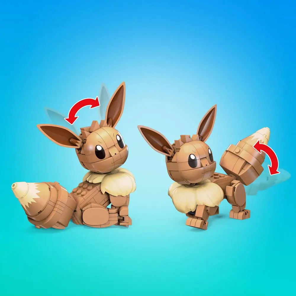 Pokémon Mega Construx gradbeni set Sestavi & Pokaži Eevee 13 cm fotografija izdelka