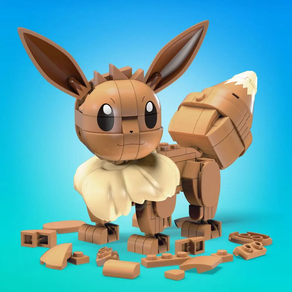 Pokémon Mega Construx gradbeni set Sestavi & Pokaži Eevee 13 cm fotografija izdelka