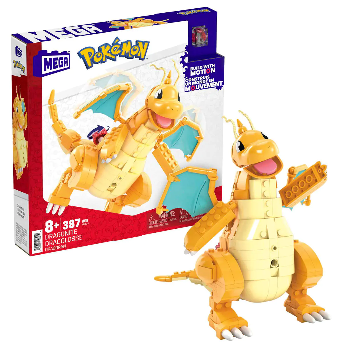 Pokémon Mega Construx gradbeni set Dragonite 19 cm fotografija izdelka