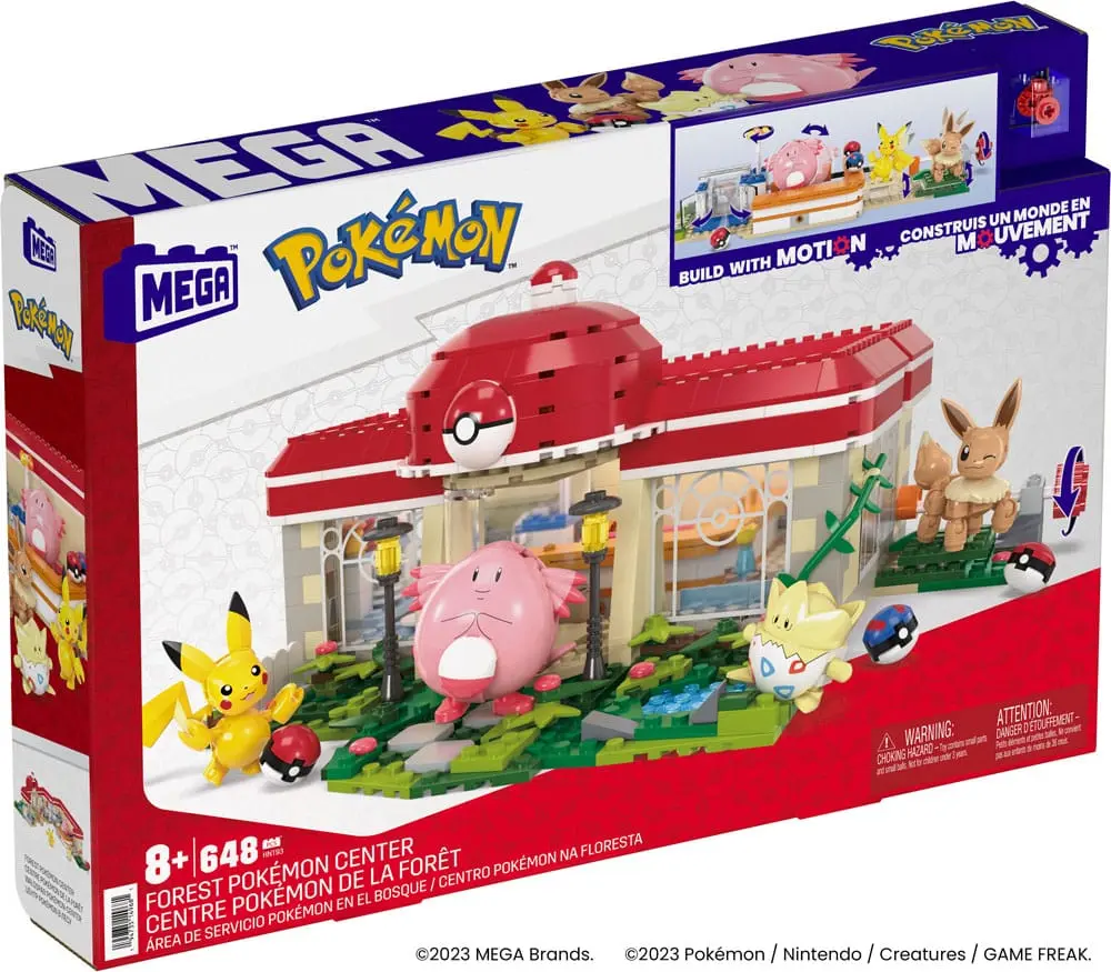 Pokémon Mega Construx gradbeni set Gozdni Pokémon Center fotografija izdelka