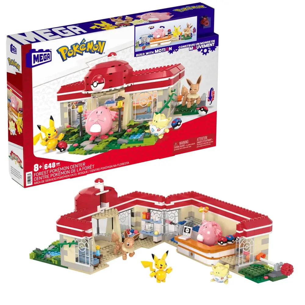 Pokémon Mega Construx gradbeni set Gozdni Pokémon Center fotografija izdelka