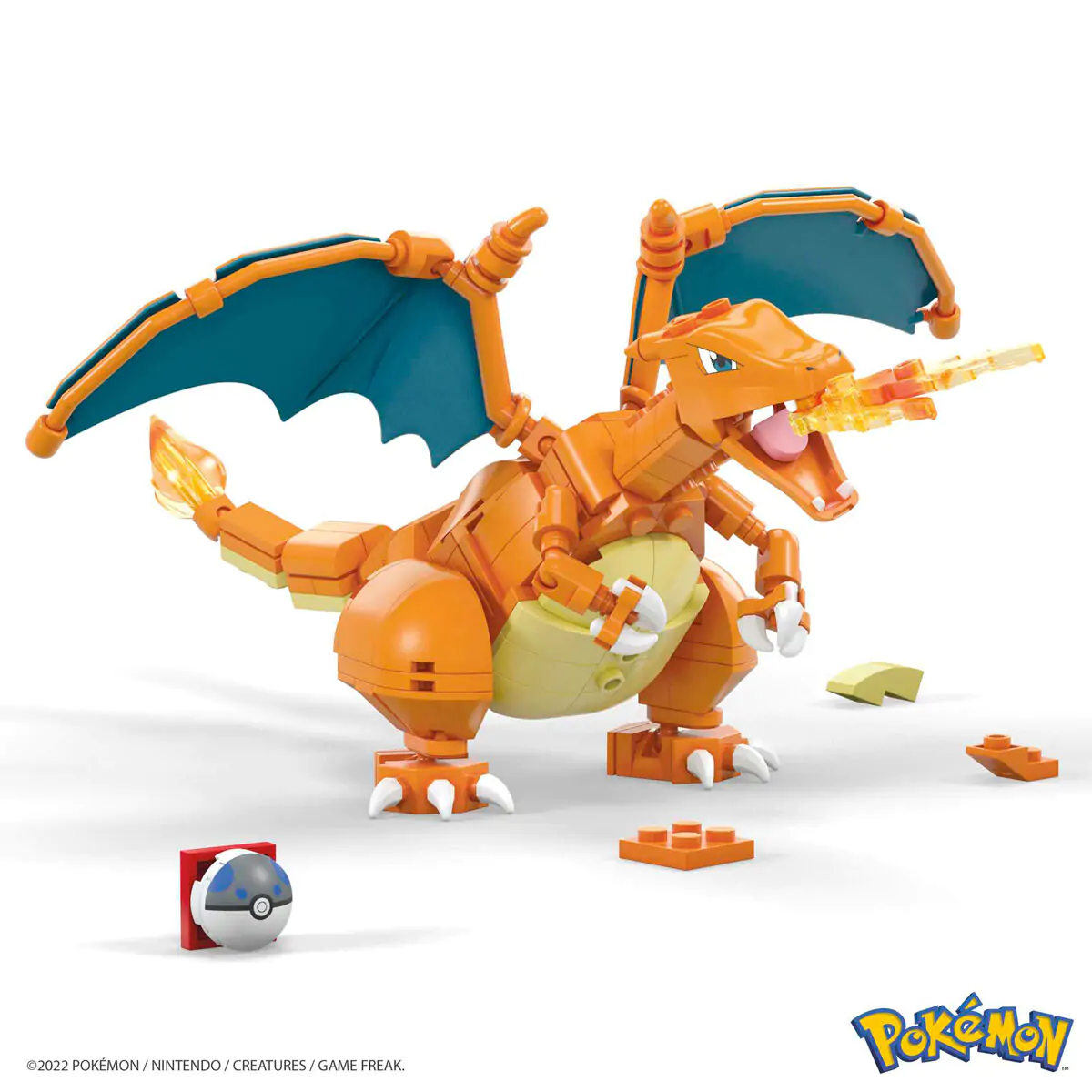 Pokémon Mega Construx Wonder Builders gradbeni set Charizard 10 cm fotografija izdelka