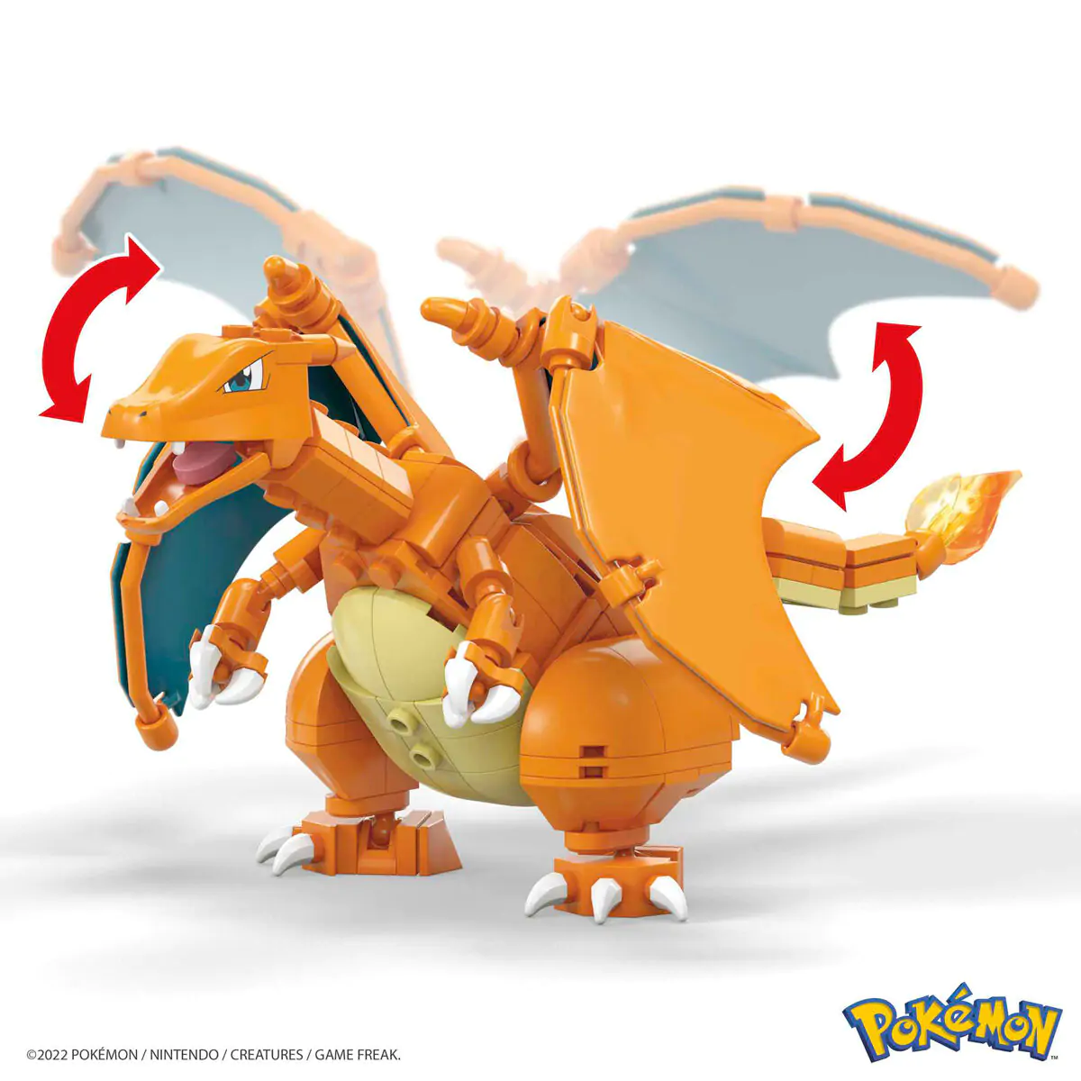 Pokémon Mega Construx Wonder Builders gradbeni set Charizard 10 cm fotografija izdelka