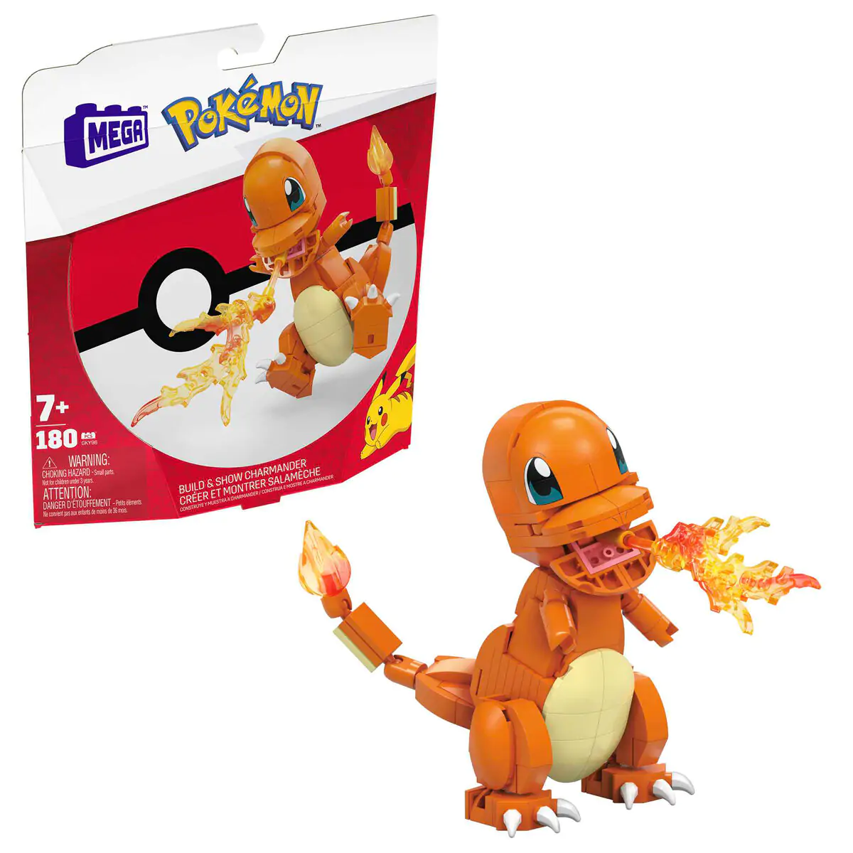 Pokémon Mega Construx Wonder Builders gradbeni set Charmander 10 cm fotografija izdelka