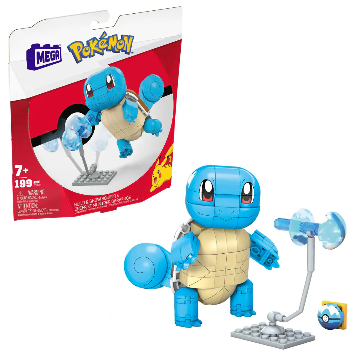 Pokémon Mega Construx Wonder Builders gradbeni set Squirtle 10 cm fotografija izdelka