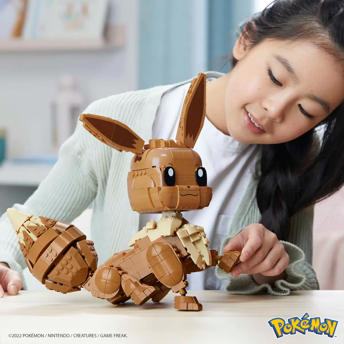 Pokémon Mega Construx Wonder Builders gradbeni set Jumbo Eevee 29 cm fotografija izdelka