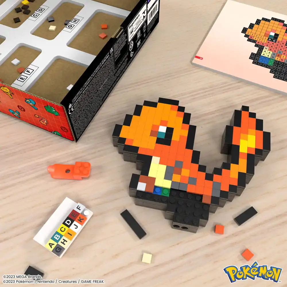 Pokémon MEGA gradbeni set Charmander Pixel Art fotografija izdelka