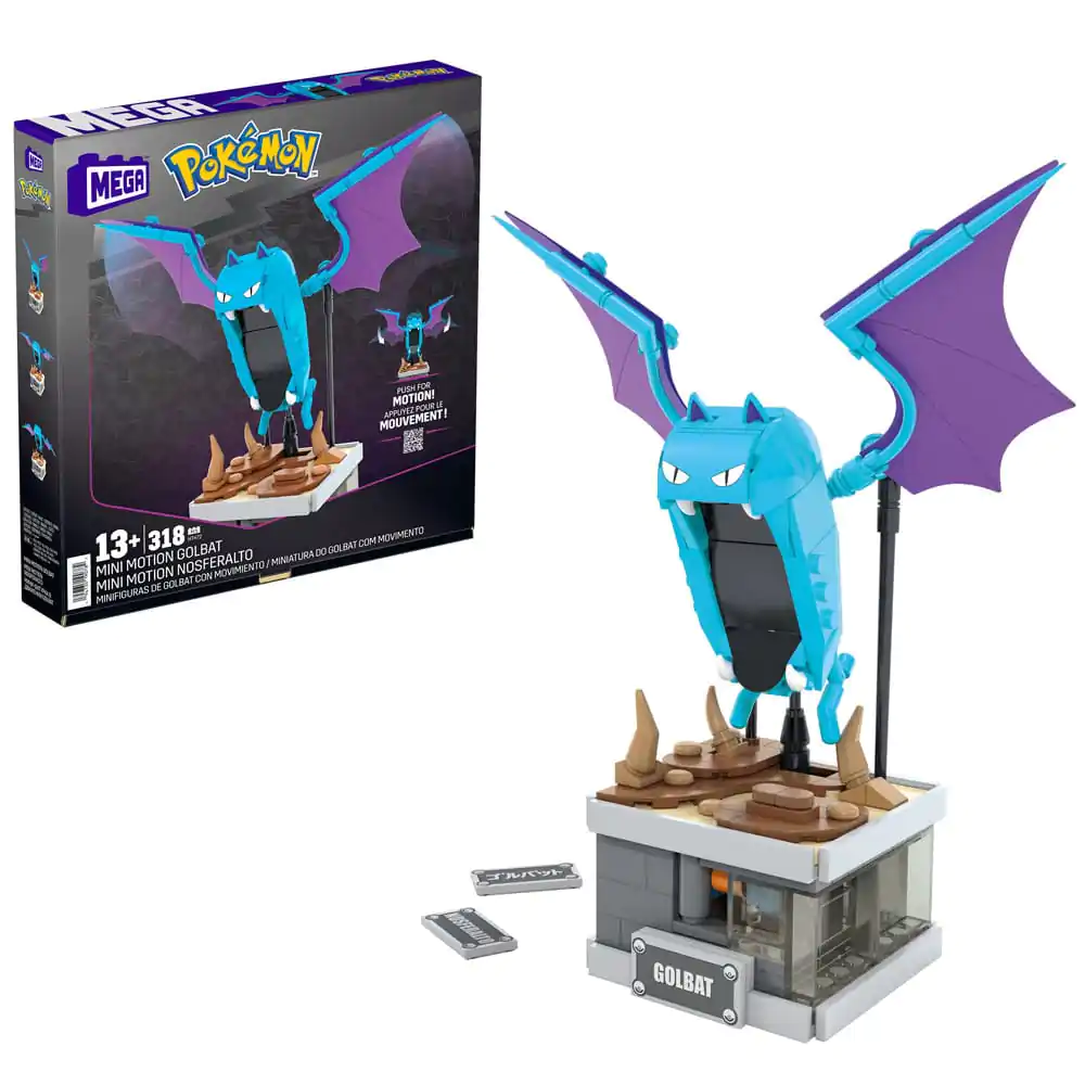 Pokémon MEGA Konstrukcijski Set Mini Motion Golbat fotografija izdelka