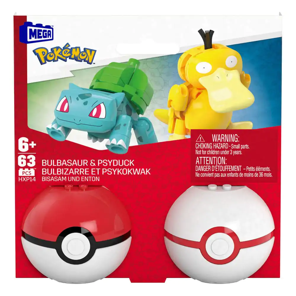 Pokémon MEGA konstrukcijski set Poké Ball Collection: Bulbasaur & Psyduck fotografija izdelka
