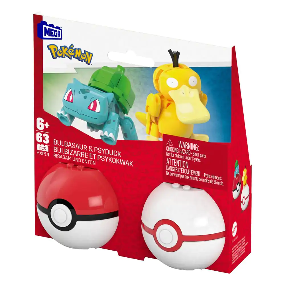 Pokémon MEGA konstrukcijski set Poké Ball Collection: Bulbasaur & Psyduck fotografija izdelka