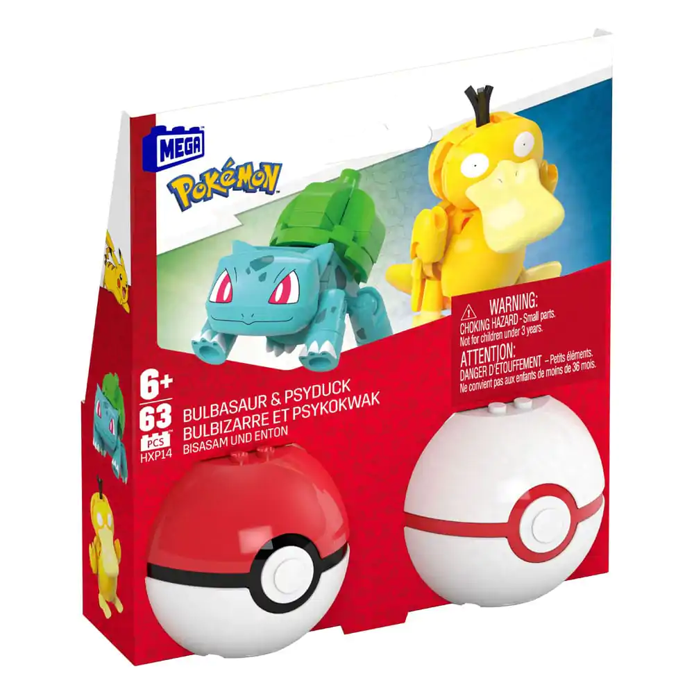 Pokémon MEGA konstrukcijski set Poké Ball Collection: Bulbasaur & Psyduck fotografija izdelka