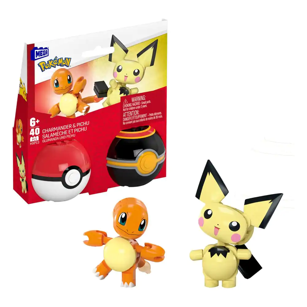 Pokémon MEGA gradbeni set Poké Ball Collection: Charmander & Pichu fotografija izdelka