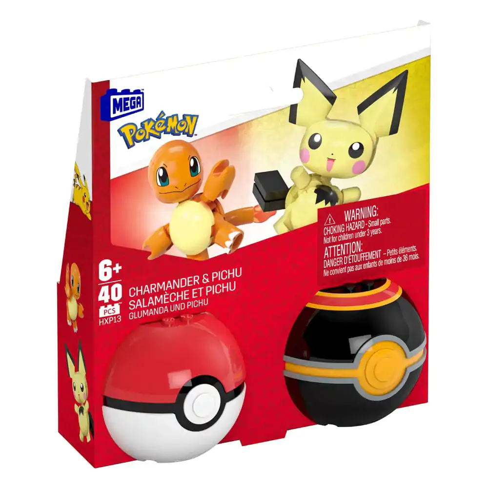 Pokémon MEGA gradbeni set Poké Ball Collection: Charmander & Pichu fotografija izdelka