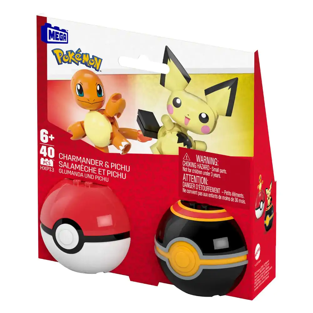 Pokémon MEGA gradbeni set Poké Ball Collection: Charmander & Pichu fotografija izdelka