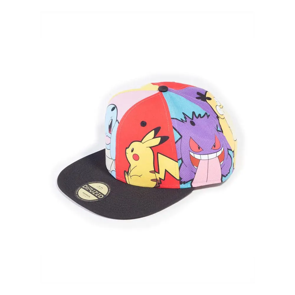 Pokemon Snapback Kapa Multi Pop Art fotografija izdelka