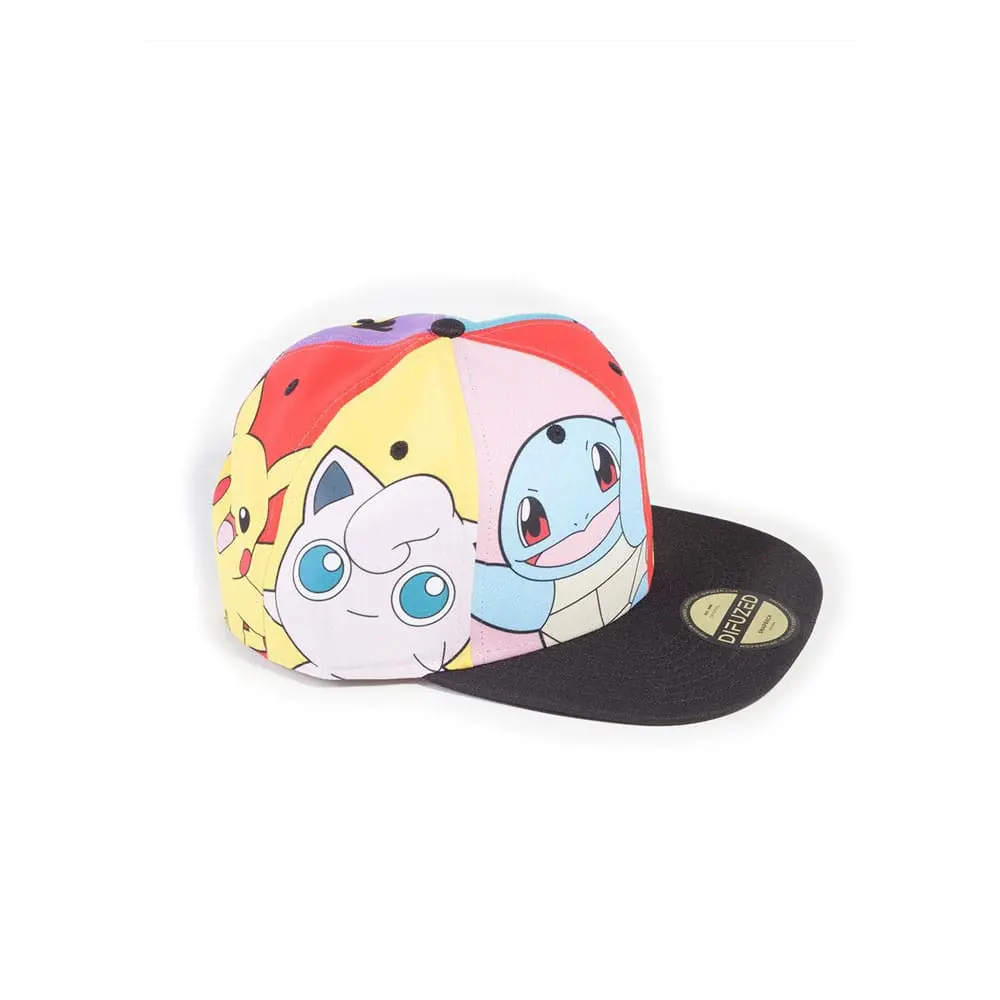 Pokemon Snapback Kapa Multi Pop Art fotografija izdelka