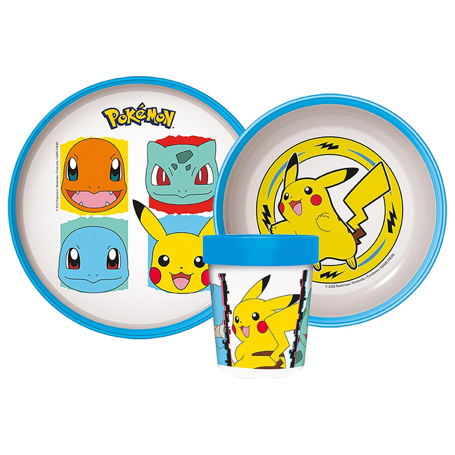 Pokemon Original Team nedrseč komplet jedilnega pribora, mikro plastični set fotografija izdelka