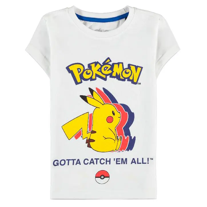 Otroška majica s kratkimi rokavi Pokemon Pika Silhouette fotografija izdelka