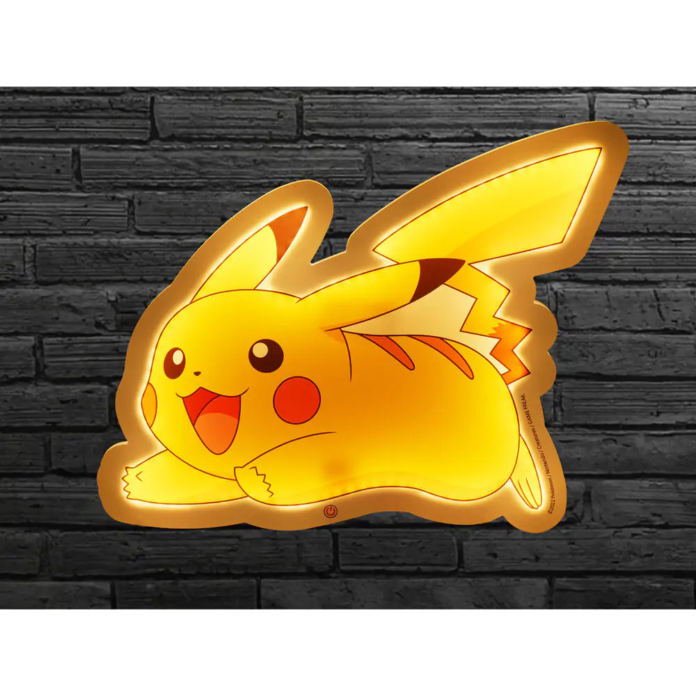 Pokémon LED stenska svetilka Pikachu 22 cm fotografija izdelka