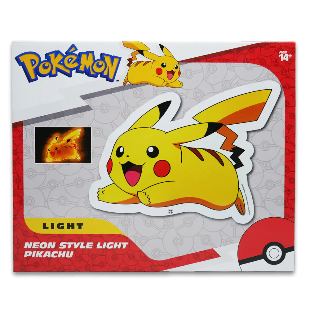 Pokémon LED stenska svetilka Pikachu 22 cm fotografija izdelka