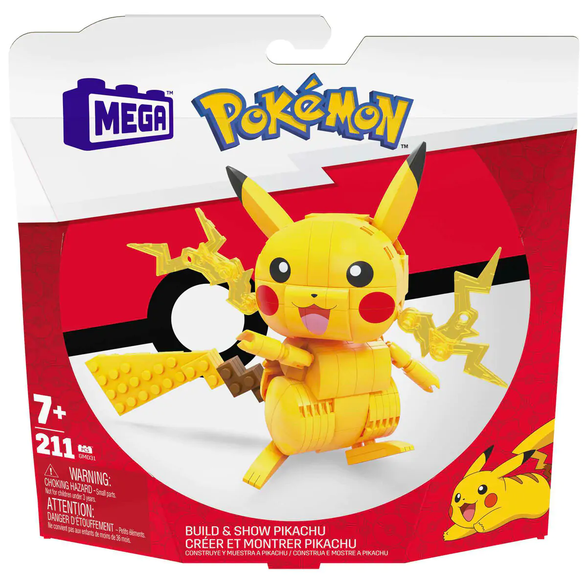 Pokémon Mega Construx Wonder Builders gradbeni set Pikachu 10 cm fotografija izdelka