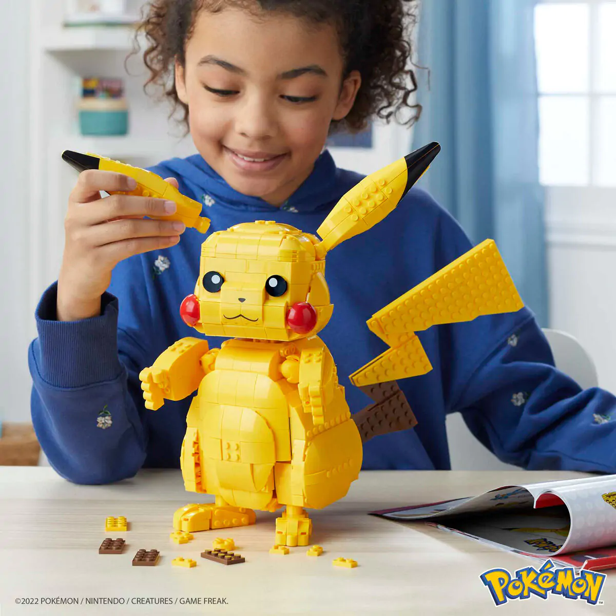 Pokémon Mega Construx Wonder Builders Komplet za sestavljanje Jumbo Pikachu 33 cm fotografija izdelka