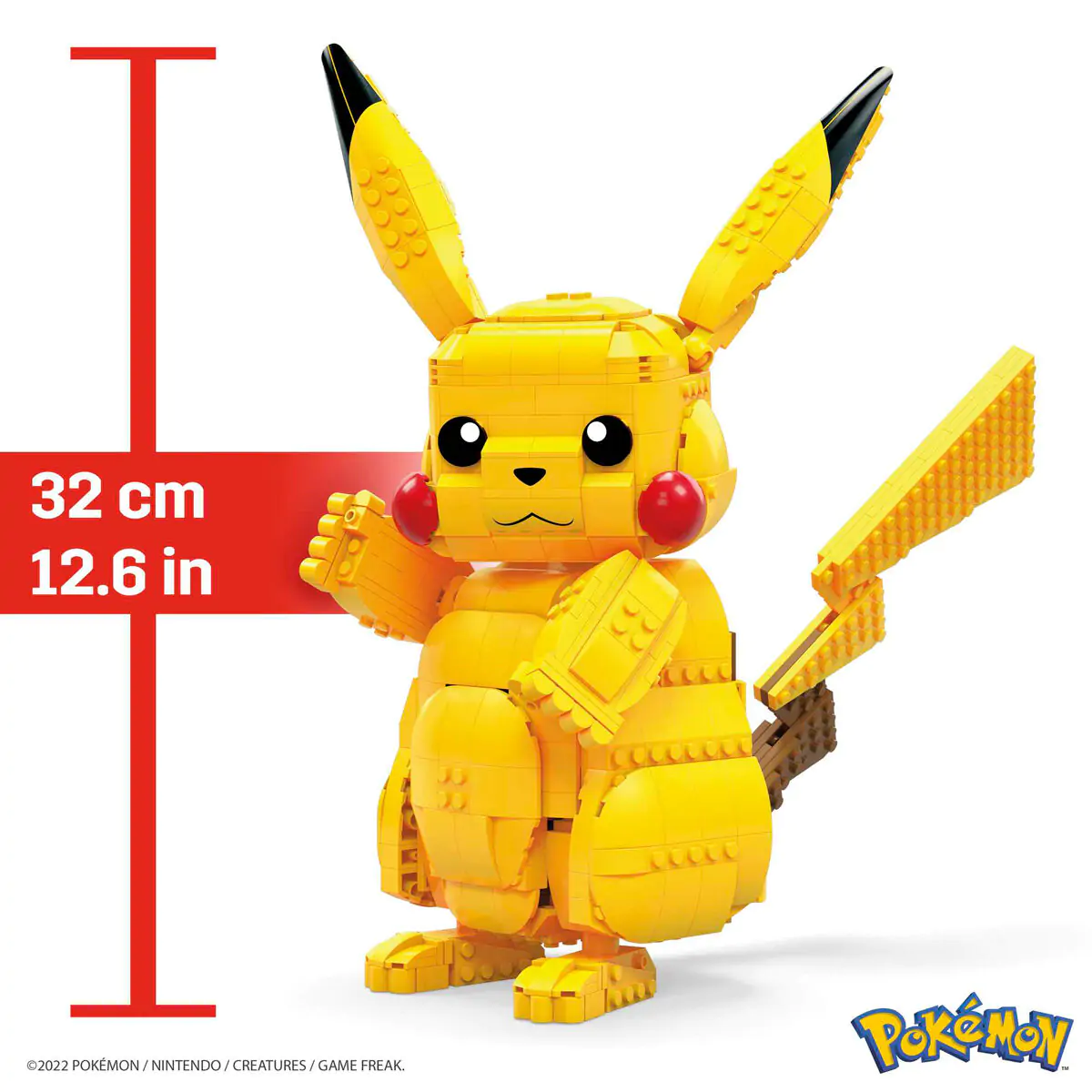 Pokémon Mega Construx Wonder Builders Komplet za sestavljanje Jumbo Pikachu 33 cm fotografija izdelka