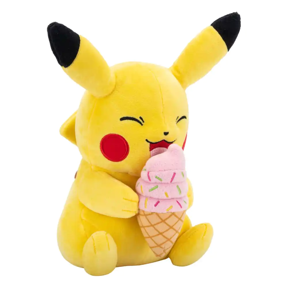 Pokémon Plišasta Figura Pikachu s sladoledom 20 cm fotografija izdelka