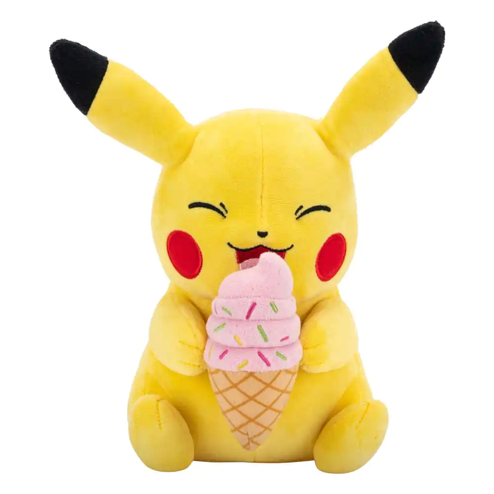 Pokémon Plišasta Figura Pikachu s sladoledom 20 cm fotografija izdelka