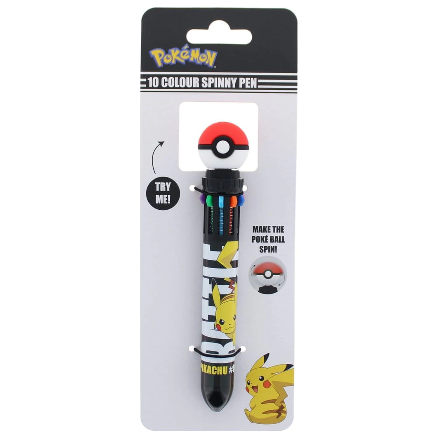 Pokémon večbarvno pisalo vrtljiva Poké žogica fotografija izdelka