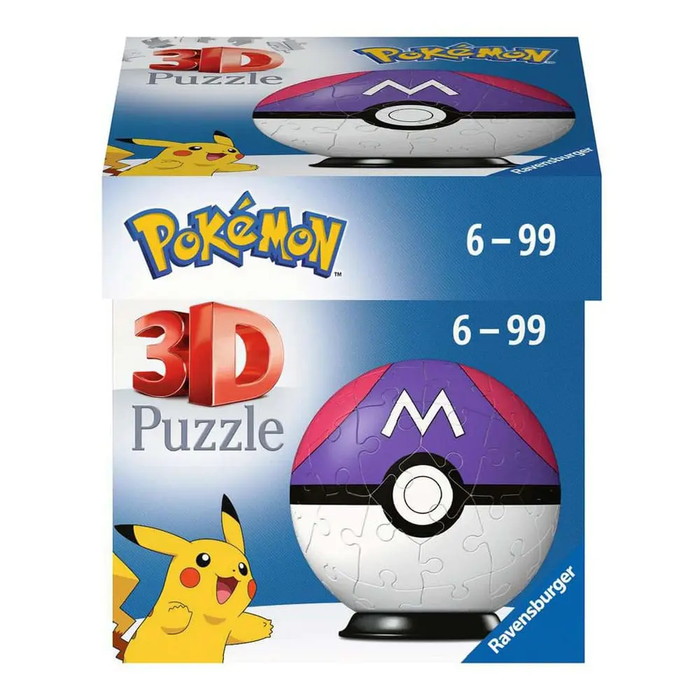 Pokémon 3D sestavljanka Pokéballs: Master Ball (54 kosov) fotografija izdelka