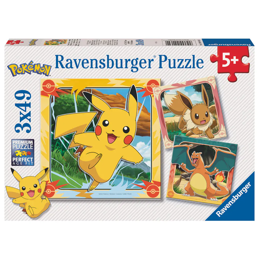 Pokemon sestavljanka 3x39 kosov fotografija izdelka