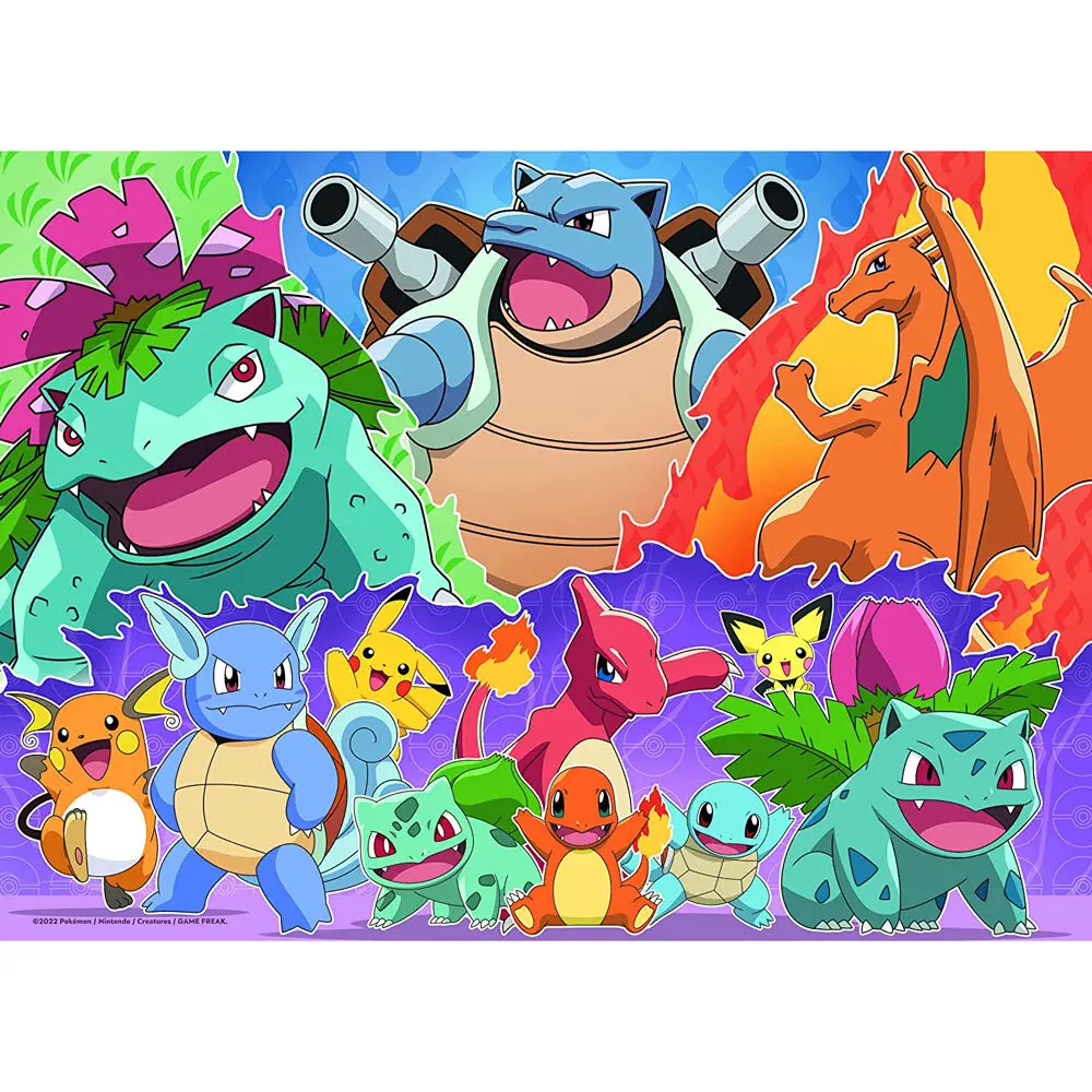 Pokemon puzzle 4x100 kosov fotografija izdelka
