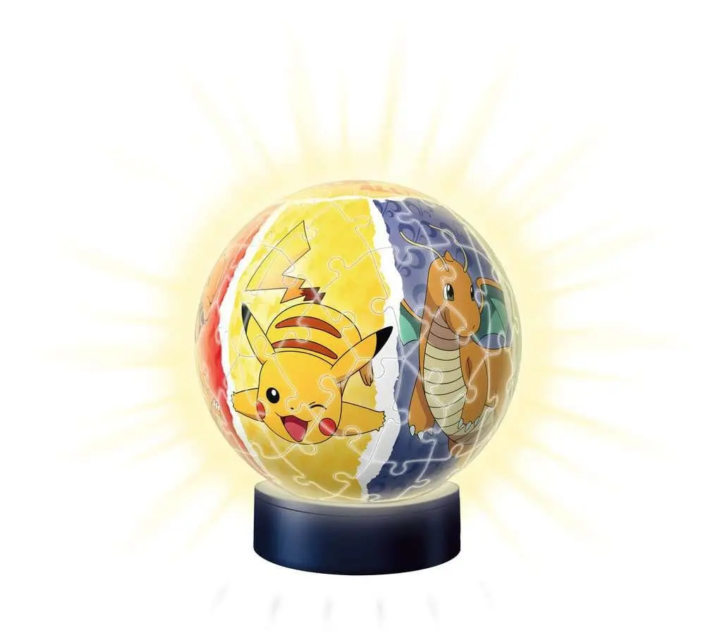 Pokémon 3D sestavljanka Nočna lučka žoga (72 kosov) fotografija izdelka