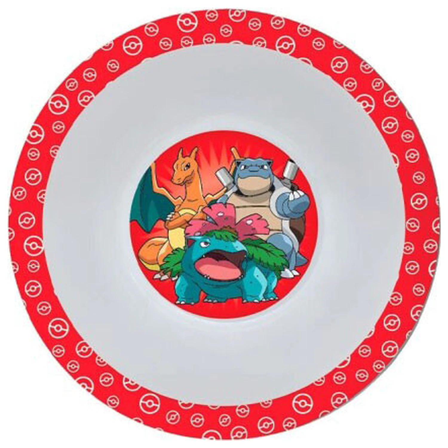 Pokémon Red Plastic Deep krožnik fotografija izdelka