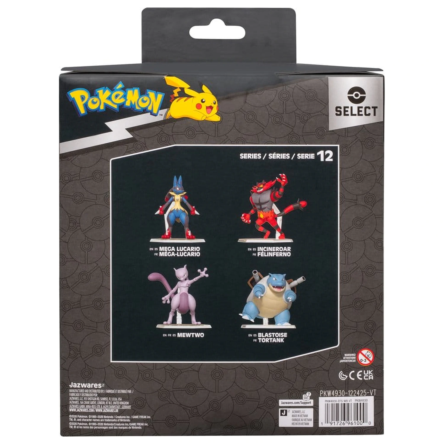 Pokémon Select super gibljiva akcijska figura Blastoise fotografija izdelka