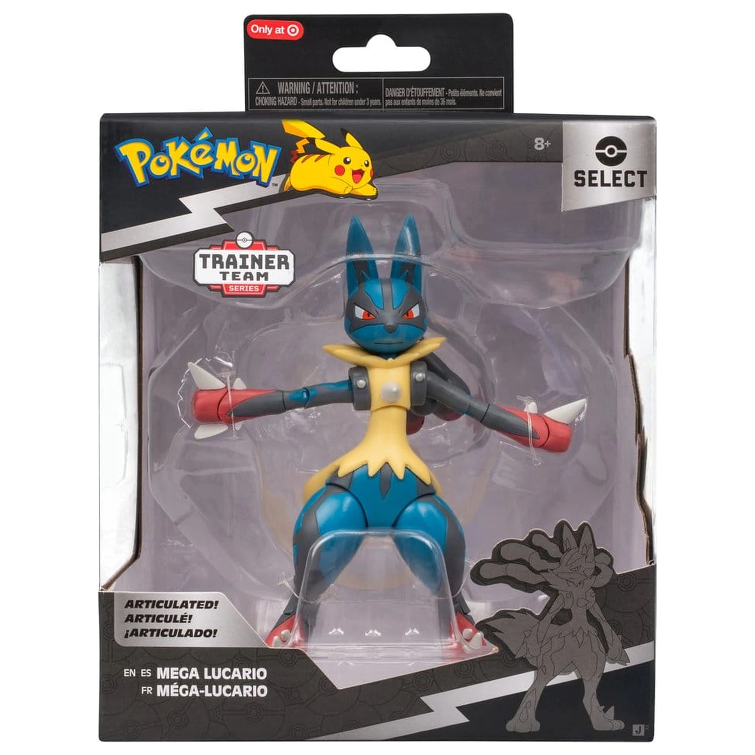 Pokémon Select Super-Articulated akcijska figura Mega Lucario fotografija izdelka
