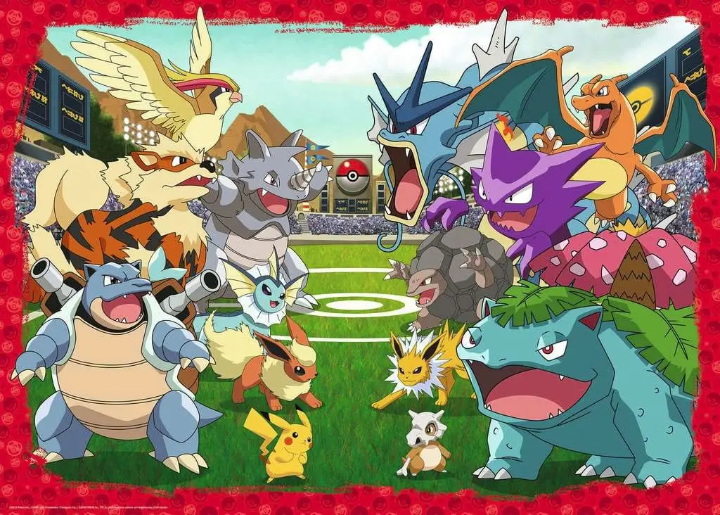 Pokémon sestavljanka Stadion (1000 kosov) fotografija izdelka